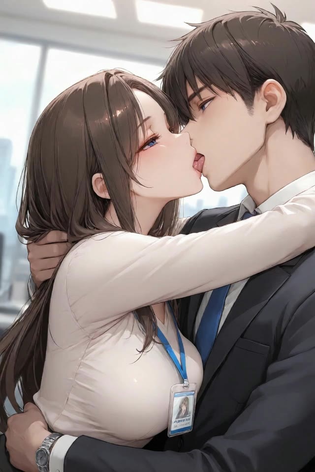 142852456-既婚女性×若手社員　～オフィスでフレンチ・キス～