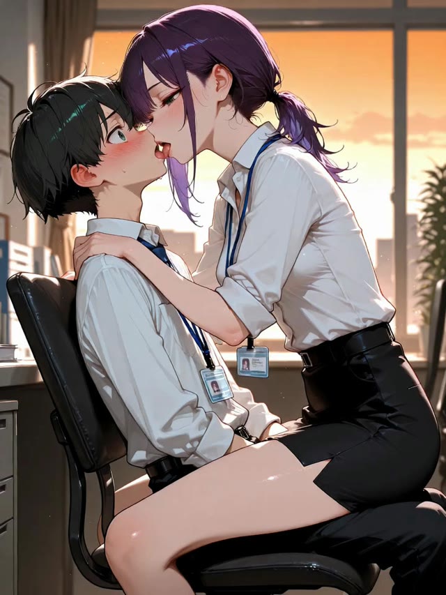 136548183-女性先輩に味見される童顔男性