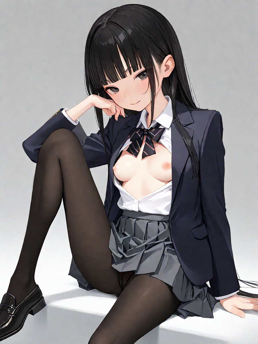 Sっぽい黒髪ぱっつん