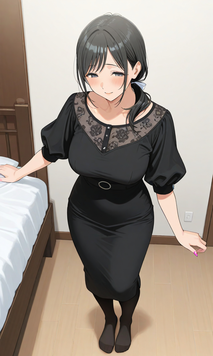 黒いドレスのお姉さん